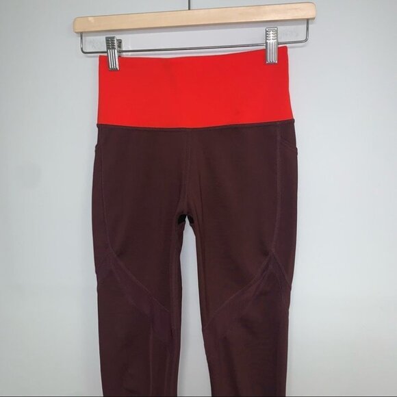 Athleta Tenacity 7/8 Tight Burgundy‎ Red XS PowerLift - Picture 3 of 14